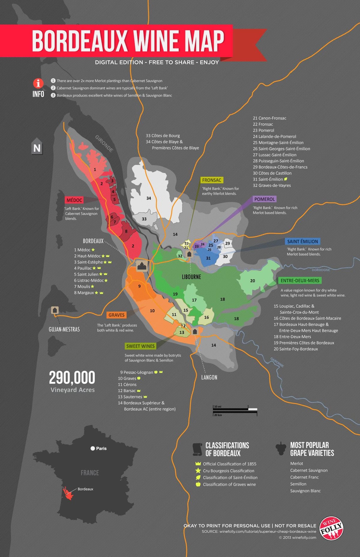 ramani ya Bordeaux appellation