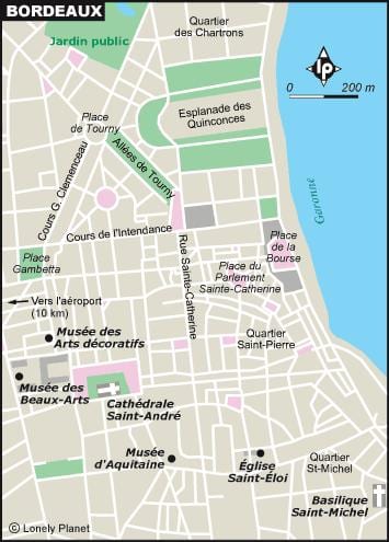 ramani ya Bordeaux bustani