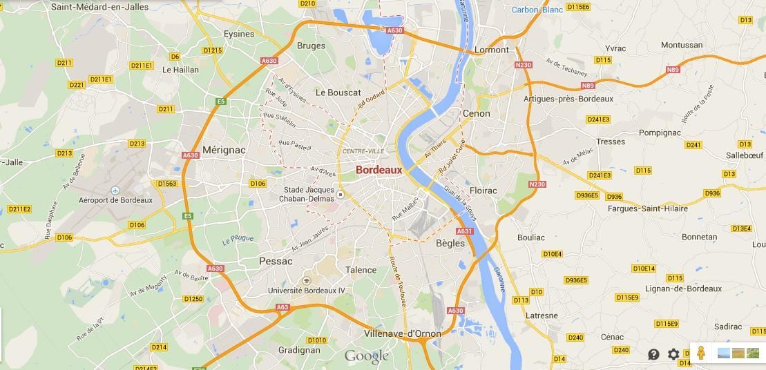 ramani Bordeaux eneo ufaransa
