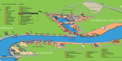 Ramani ya bandari ya Bordeaux 