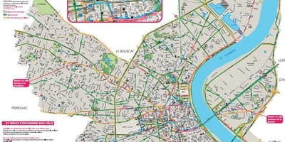Ramani ya Bordeaux ya baiskeli