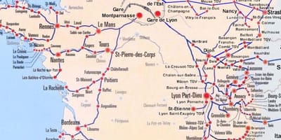 Bordeaux mji tram ramani